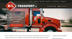 Desktop Screenshot of bl-transport.com